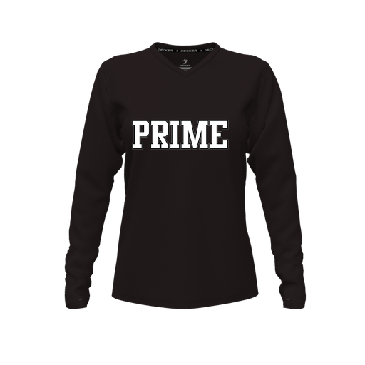 [CUS-DFW-TEES-CMF-VNK-LSL-BLK-FYXS-LOGO2] Comfort T-Shirt (Female Youth XS, Black, V Neck, Logo 2, Long Sleeve)