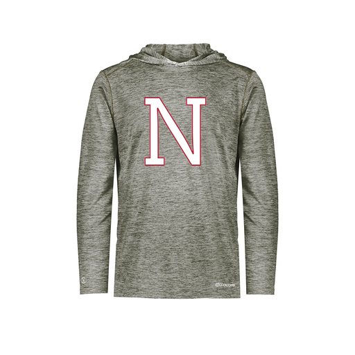 [FOLHCGGY-AS-LOGO1] Decker Men's Charge Hoodie (Adult S, Gray, Logo 1)