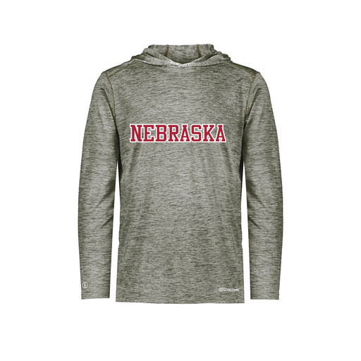 [FOLHCGGY-AS-LOGO3] Decker Men's Charge Hoodie (Adult S, Gray, Logo 3)