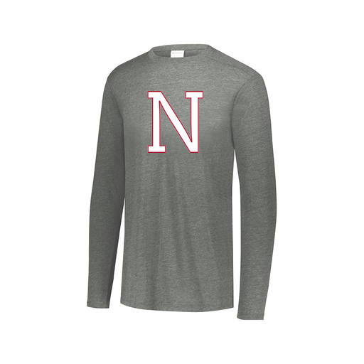 [3075.013.XS-LOGO1] Men's LS Ultra-blend T-Shirt (Adult XS, Gray, Logo 1)