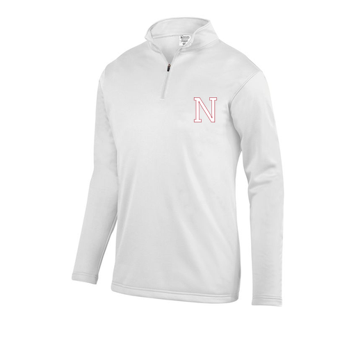 [5508.005.S-LOGO1] Decker Youth FlexFleece 1/4 Zip (Youth S, White, Logo 1)