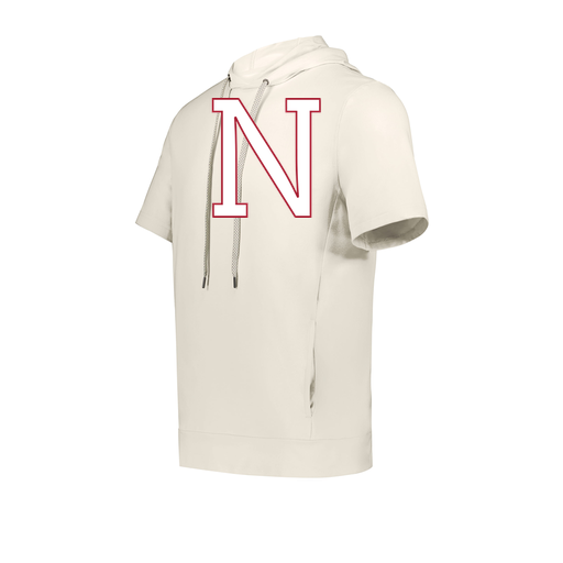[222605-WHT-YS-LOGO1] YOUTH VENTURA SOFT KNIT SHORT SLEEVE HOODIE (Youth S, White, Logo 1)