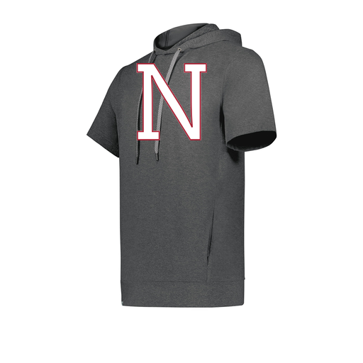 [222605-GRY-YS-LOGO1] YOUTH VENTURA SOFT KNIT SHORT SLEEVE HOODIE (Youth S, Gray, Logo 1)